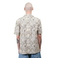 thumbnail image 2 of Brooklyn Cloth Men's Lightweight Camo Rayon Camp Shirt, Short Sleeve, Sand, Small, 2 of 4