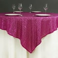 thumbnail image 6 of Efavormart LUXURY Sequin Square Tablecloth Overlay 72" x 72"-Fushia Square Tablecloth Cover For Wedding Party Event Banquet, 6 of 8
