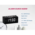 thumbnail image 2 of HANNLOMAX HX-144CR Radio despertador, radio PLL AM/FM, pantalla LED de 1,2", reloj digital con alarma dual, solo funcionamiento con CA. (LED negro_blanco), 2 of 5