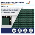 Heavy Duty Privacy Screen Fence 98 Blockage Solid Green 4'x68' Brass