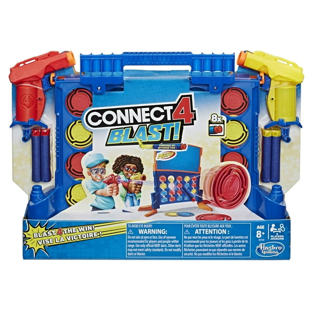 Juego Hasbro Connect 4 Blast Nerf Blaster Toy