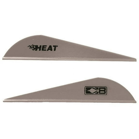 Bohning 101036SL25 Heat Vanes Archery Silver 36-Pack 2.5" Hunting Arrow Fletches
