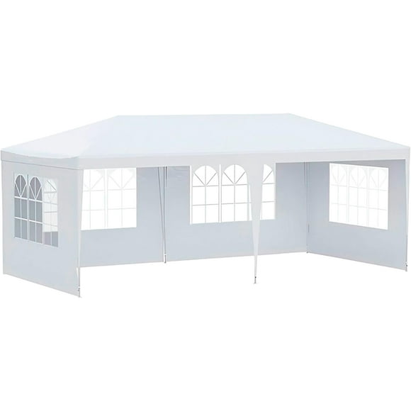 Toldo con Carpa Bluelander, 3 x 6 Metros, Paredes con Ventanas Laterales, Impermeable
