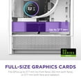 thumbnail image 3 of NZXT CCH31FW01 H3 Flow Micro ATX PC Case White Clear Glass, 3 of 8