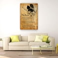 thumbnail image 4 of ADALE The Raven Poem Vintage Poster Edgar Allan Poe Quotes Poster Print Wall Artwork for Living Room Painting Pictures Canvas Kitchen Giclee Print Unframed 18x12 Inch, 4 of 7