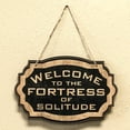 thumbnail image 3 of Welcome to the Fortress of Solitude - Black Door Sign, 3 of 3