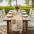 thumbnail image 4 of Table Runners 72 Inches Long Dress Scarves, Vintage Coffee Farmhouse Kitchen/Dining Table Runner, Coffee Tablerunners, Farmhouse Coffee Beans Drinking 18x72 Inch, 4 of 9
