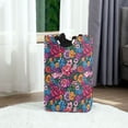 thumbnail image 6 of Yayeee Freestanding Laundry Hamper with Handle Collapsible Large Storage Basket for Clothes, Charming Floral Pattern, 6 of 7