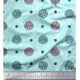 thumbnail image 1 of Soimoi Rayon Fabric Floral Block Print Sewing Fabric Yard 42 Inch Wide, 1 of 3