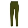 thumbnail image 6 of WREESH Men's Sweatpants Fashion Drawstring Elastic Waist Multi-Pocket Casual Length Pants Olive Green, 6 of 7