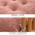thumbnail image 3 of Xiao Hua Grey Soft and Fluffy Chair Cushion -2 pieces, 15.75 * 15.75 inch square with strap cushion, plush cushion for home and office use, yoga meditation cushion, 3 of 4