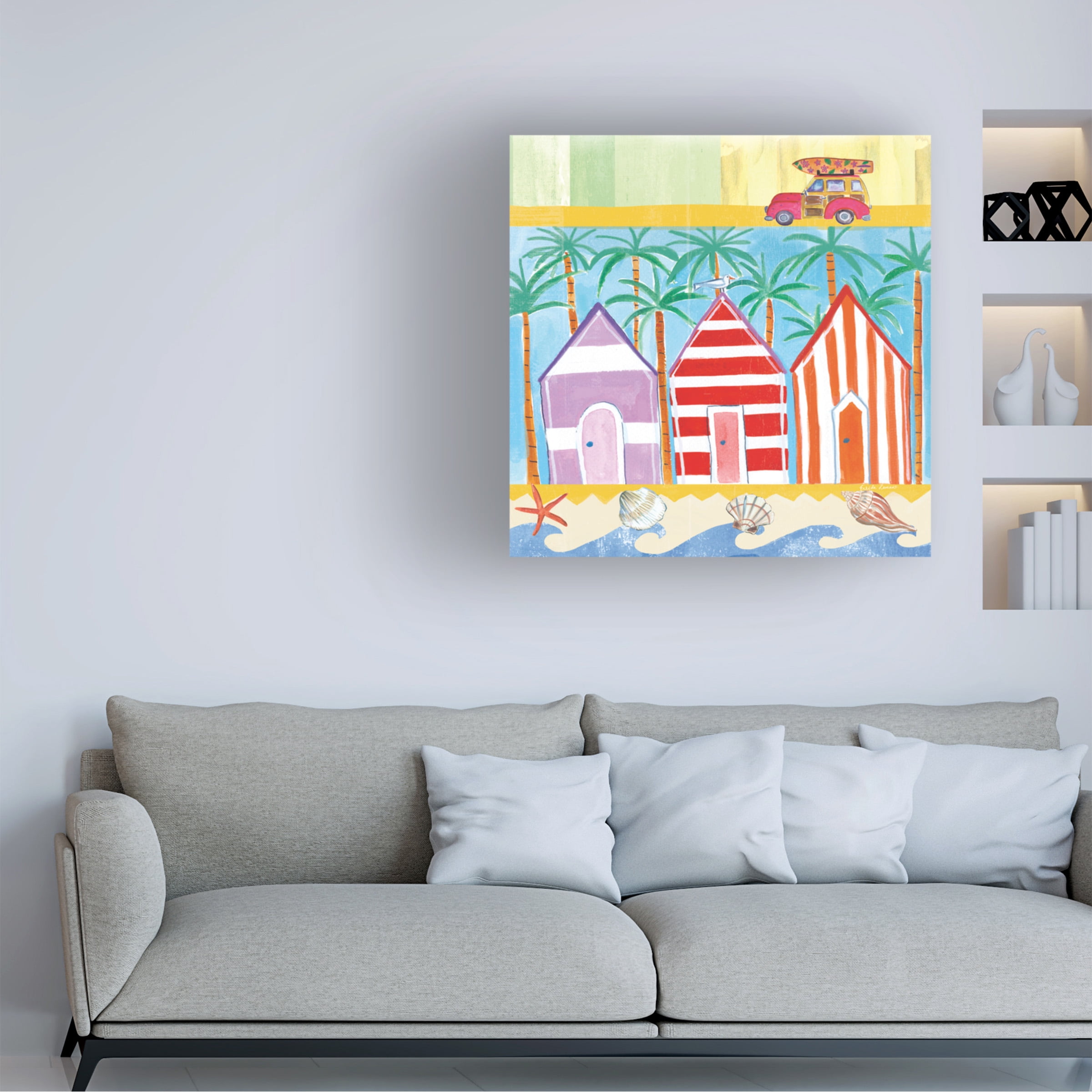 Farida Zaman 'Beach Living I' Canvas Art