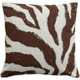 thumbnail image 1 of 123 Creations CS009P-BR Coussin Imprimé - Brun Zèbre, 1 of 1