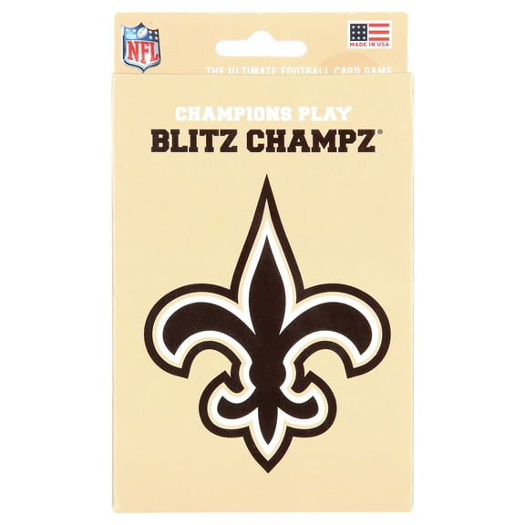 Blitz Champz New Orleans Saints Card Game, Family Game for Adults & Kids, Easy-To-Learn Party Game