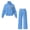 Capybara Shark Print, variant on CHAQLIN Stretch Women Matching Sweatsuit 2 Piece Set, Chicken Floral Blue Pattern Double Sided Cloth Elastic Cuff Women's Sweat Suit for Travel Indoor Casual Gathering