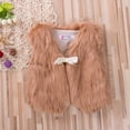 thumbnail image 3 of Musuos Baby Girl Faux Fur Sleeveless Vest Soft and Comfortable Plush Short Coat, 3 of 5