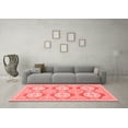 thumbnail image 3 of Ahgly Company Indoor Round Oriental Red Modern Area Rugs, 3' Round, 3 of 4