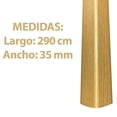 thumbnail image 2 of Esquinero Lambrin Decorativo Estilo Madera Wpc 290 Cm Roble Natural, 2 of 3
