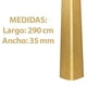 thumbnail image 2 of Esquinero Lambrin Decorativo Estilo Madera Wpc 290 Cm Roble Natural, 2 of 3