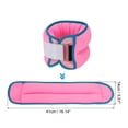 thumbnail image 2 of Uxcell Poids de Cheville Sangles de Poids de Jambe Réglables 8lbs Ensembles de Poids de Cheville Rose, 2 of 7