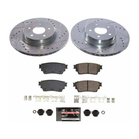 Rear Brake Pad and Rotor Kit - Compatible with 2022 - 2024 Nissan Pathfinder 2023
