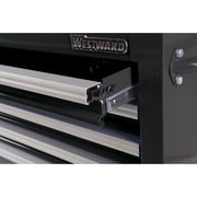 WESTWARD Rolling Tool Cabinet, 11-Drawers, Gloss Black, 42 W x 19 D x 40 H