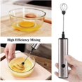 thumbnail image 2 of Electric milk frother, USB rechargeable milk frother (rechargeable), 2 of 5