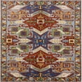 thumbnail image 1 of Ahgly Company Indoor Square Mid-Century Modern Light French Beige Brown Oriental Area Rugs, 4' Square, 1 of 6