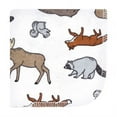 thumbnail image 3 of Hudson Baby Infant Boy Flannel Cotton Washcloths, Animal Adventure 10 Pack, One Size, 3 of 7