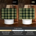 thumbnail image 2 of Rectangular Acrylic Lamp 5.9in×5.9in Luminous Lamp Bedside Lamp Soft And Not Dazzling 3 Kinds Of Light For Bookshelf Desk Nightstand Springgreen Buffalo Plaid Check Tartan Scotland_99154_1, 2 of 8