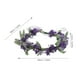 thumbnail image 2 of EeaseMX Diadema floral, tocado, simulación, guirnalda de flores de lavanda, corona, corona de pelo para festivales, fiestas, vacaciones, toma de fotos, 2 of 8
