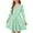 #A12-Green, variant on XADYUY Fall Dresses for Girls 7-8 Casual A-Line Long Sleeve Girls Midi Dresses Vintage Floral Print Crew Neck Dresses Twirly Beach Dresses 9-10 Years,Blue