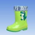 thumbnail image 5 of Cethrio Girls Rain Boots, Non-slip Outdoor Warm Waterproof Winter Boots Green Size 11.5（Little Kids), 5 of 5