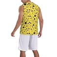 thumbnail image 2 of Naloa Blue Spots Basketball Jersey Reversible Men's Mesh Athletic Sports Shirts Training Practice S-4XLXX-Large, 2 of 6
