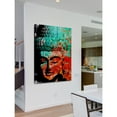 thumbnail image 5 of Marmont Hill "Buddha Green Red" by Rick Martin Painting Print on Wrapped Canvas, 5 of 5