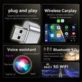 thumbnail image 4 of 2 in 1 Wireless CarPlay & Android Auto Adapter for Android,Convert Wired to Apple Carplay Wireless Adapter for Cars,Plug and Play(White), 4 of 5