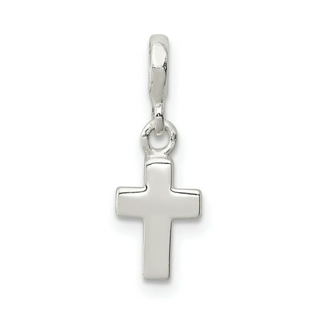 Cross Pendant Enhancer - 925 Sterling Silver Cross Religious Enhancer Necklace Pendant Charm Latin Gifts For Women For Her