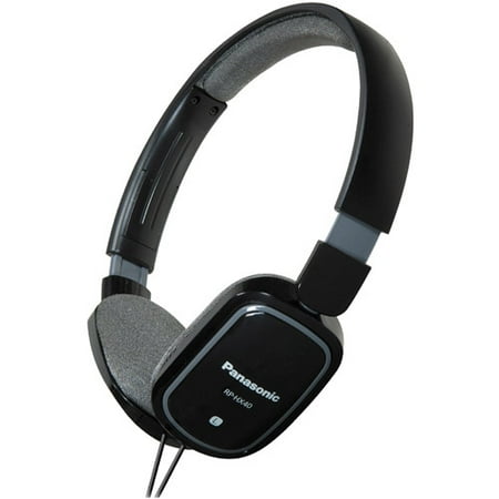 Panasonic SLIMZ Over-Ear Headphone With Remote/Microphone, Black, RP-HXC40-K
