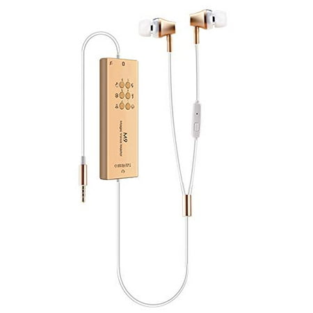 Ear Calm Earbuds with Microphone for Cam Girl, ZHIQI Headphones Earphones with Sound Card for Live, Built in Sound Effect, Voice Chang ()