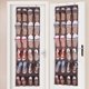 thumbnail image 4 of Sobre la puerta zapato organizador de juguete rack colgante almacenamiento ahorro espacio con 24 bolsillos (café), 4 of 8