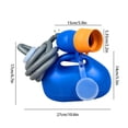 thumbnail image 2 of Melvexa Upgrade Male Portable Urinal Bottle Spill Proof for Seniors, Bedside Urinal with Soft Funnel & Long Hose, for Hospital Wheelchair Bedridden Car and Travel Use, 2 of 10