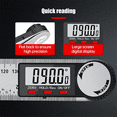 thumbnail image 5 of Digital Display Angle Ruler,2-In-1 Precision Ruler & Digital Angle Finder Protractor, (Stainless Steel-300MM), 5 of 6