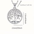 thumbnail image 4 of 1pc Dazzling Tree of Life Necklace - Delicate & Elegant Pendant Jewelry with Adjustable Chain, A Meaningful Gift for Her, 4 of 5