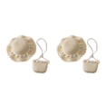 thumbnail image 4 of Sombrero de playa y bolso de mano Sonducket trenzado de paja Beige 2Conjunto, 4 of 6