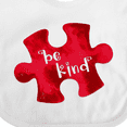 thumbnail image 4 of Inktastic Autism Awareness Be Kind Red Puzzle Piece Boys or Girls Baby Bib, 4 of 4