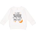 thumbnail image 2 of Inktastic I Love My Little Brother to the Moon and Back Toddler Sweatshirt, 2 of 4