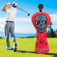 thumbnail image 1 of para la cabeza del conductor de golf Cráneo Impermeable Único PU para la cabeza del conductor de golf Controladores Palos de Prot Rojo A Macarena Casco de palo de golf, 1 of 8