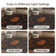 thumbnail image 7 of ODIKA 2'x3' Washable Accent Rug Black Orange Autumn Harvest Moonlight Design Elegant Seasonal Motif for Bedroom, Nursery, RV, Pet Friendly, Bedside Mat, 7 of 7