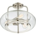 thumbnail image 2 of Quoizel TRG1716BN Trilogy 3-Light Semi-Flush in Brushed Nickel, 2 of 3