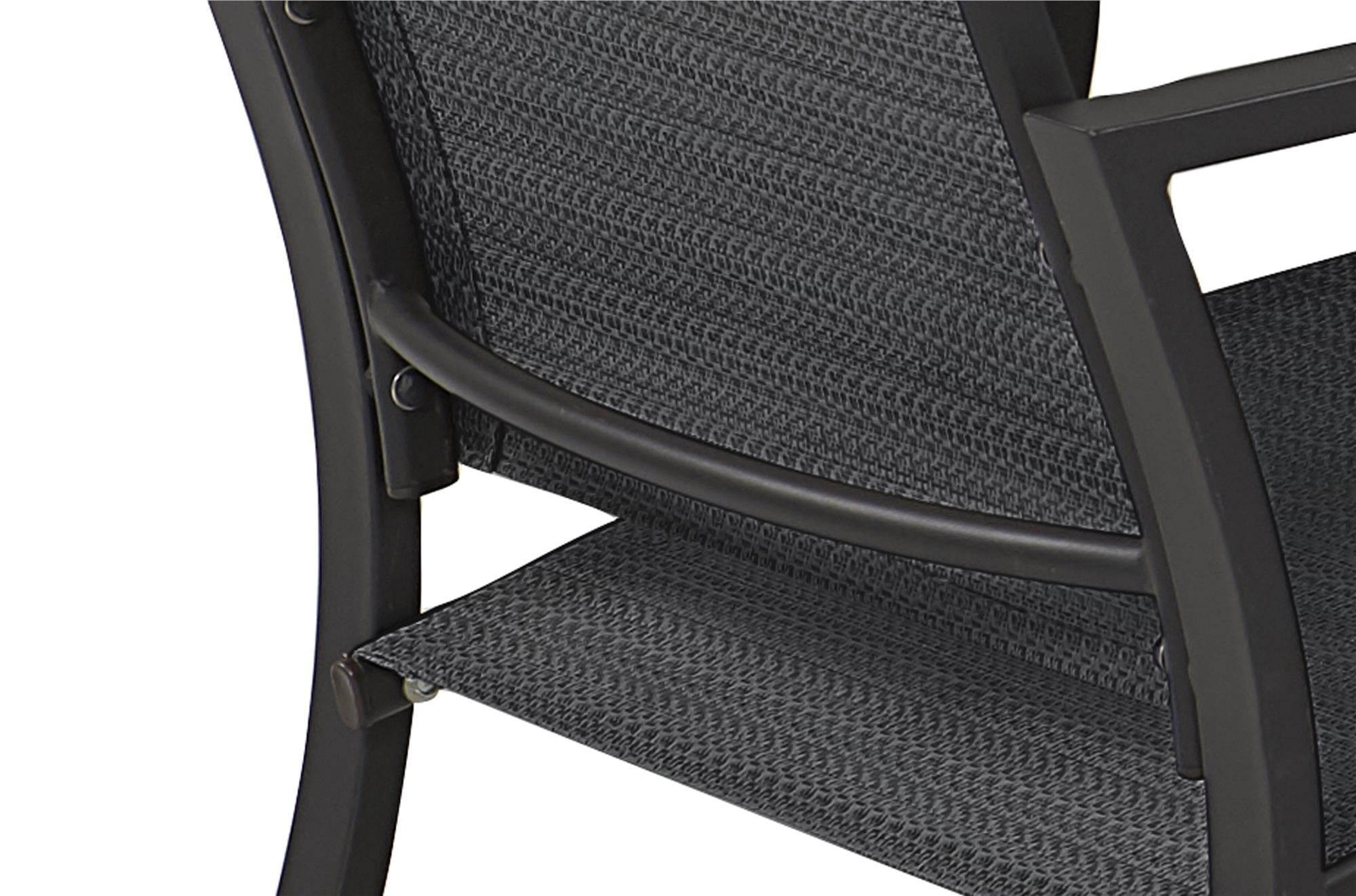 COSCO Outdoor Furniture, Patio Dining Chairs, 6 pack, Steel, Navy Sling
